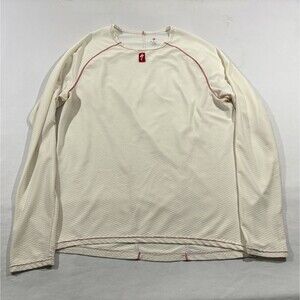 Specialized Gravity Long Sleeve Jersey Ivory Knit Cyclist Top Shirt Stretch XL